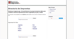 Desktop Screenshot of directoriodeimprentas.com