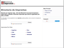 Tablet Screenshot of directoriodeimprentas.com